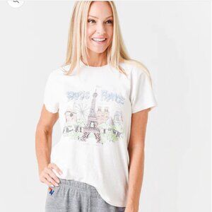 re/done Women's 70s Loose Paris France Tee